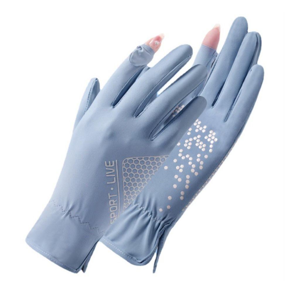Breathable Summer Touch Screen Thin Gloves Driving Gloves Ice Silk Gloves Mittens