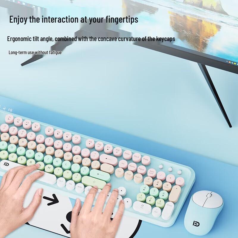 Fude EK8870 Wireless Keyboard and Mouse Combo