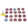 203Pcs 50mm Flocked Sandpaper Female Thread Grinding Disc Cushion Pad Polishing Sanding Sandpaper
