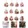 36/45pcs Christmas Tree Ornaments Christmas Wooden Pendants Xmas Tree Hanging Ornament for Christmas Tree Decorations