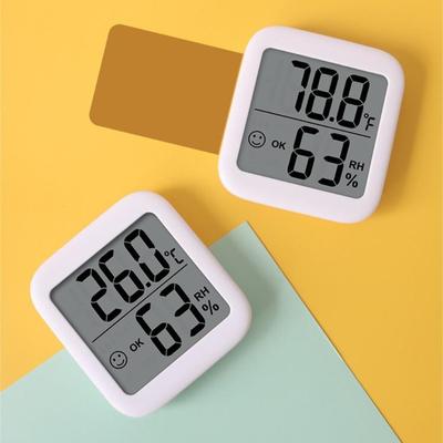 Digital Termometer Hygrometer med LCD-display Elektronisk Fuktsensor Temperaturmätare-Mätare med Magnet & Hållare