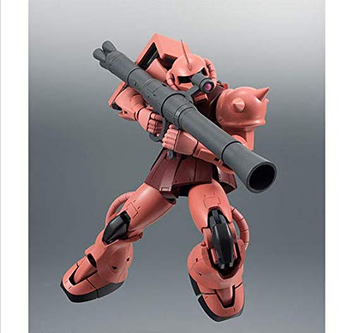 TAMASHII NATIONS ROBOT Spirits Mobile Suit Gundam Zaku 125mm malovaná pohyblivá figurka [SIDE MS] MS-06S Char's ver. ANIME. Cca. ABS a PVC