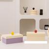 Stylish Ball Handle Lid Design Storage Container With Dividers Multipurpose Dustproof Box For Home And Office Use