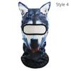 3D Animals Balaclava Hat Sunscreen Anti-UV Full Face Neck Mask Dustproof WindProof Sweat Absorption Neck Scarf Outdoor Cycling