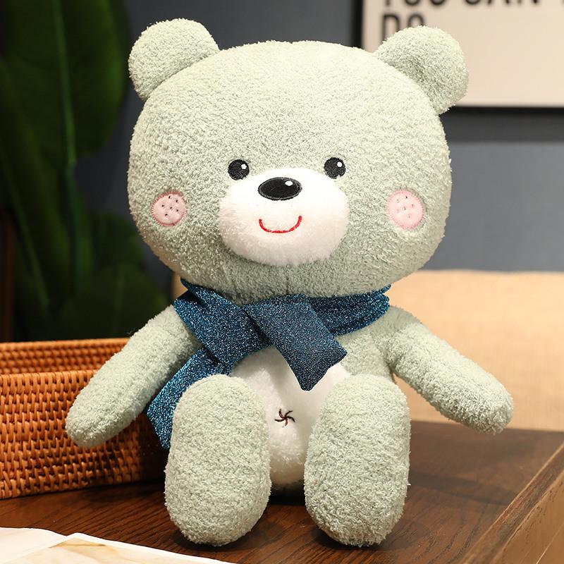 Cute Cute Scarf Bear Doll Plush Toy Teddy Bear Hug Bear Doll Children Soothing Doll