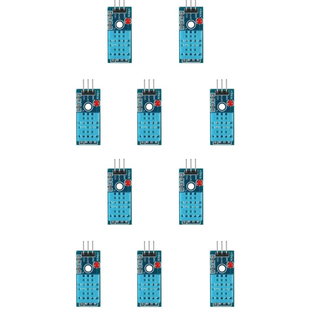 5/10pcs DHT11 Digital Temperature & Humidity Sensor Module Board Stable Performance 3.3V-5V 3Wire High Precision Ultra-low Power