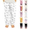Fashionable Children's Versatile Retro Floral Print Pocket Casual Pants