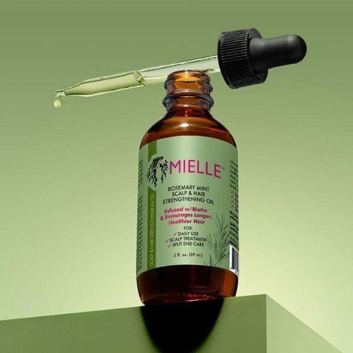 Mielle Huile Fortifiante Pour Cuir chevelu &amp; Cheveux, Romarin à la Menthe - Made in Usa