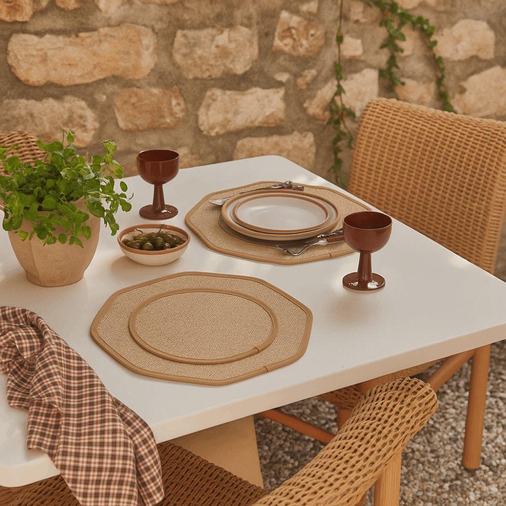 2Pcs Protective Table Placemat Linen Kitchen Mats Vintage Table Mats  Dining Tables