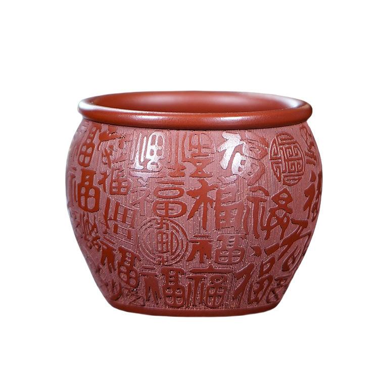 160ml Ceașcă de ceai Yixing Zisha Hundred Blessings Bol de ceai de lux Set de cești de ceai Ceașcă de degustare a ceaiului Ceaști Maestrul Jianzhan Articole pentru ceai