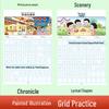 Color Illustrated Calligraphy Diary: 6-Volume Set for Students to Practice Writing and Accumulate Good Words and Sentences