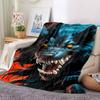 1pc Wolf Eyes Blanket, Lightweight Flannel Throw Blanket For Sofa, Bed, Travel, Camping, Living Room, Office, Couch, Chair, And Bed