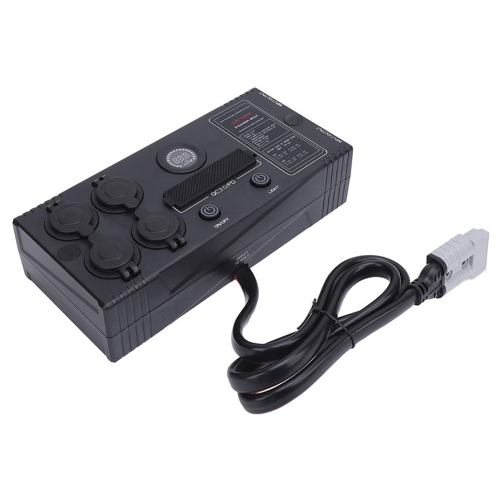 12V Mini Power Box Portable Control Hub for Anderson Plug QC 3.0 Port LED Light Power Hub Distribution Box