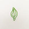 20Pcs Cute Fresh Leaf-shaped Paperclips Art Metal Bookmarks Index Tab Document Test Paper Binder Clips School Office Stationery