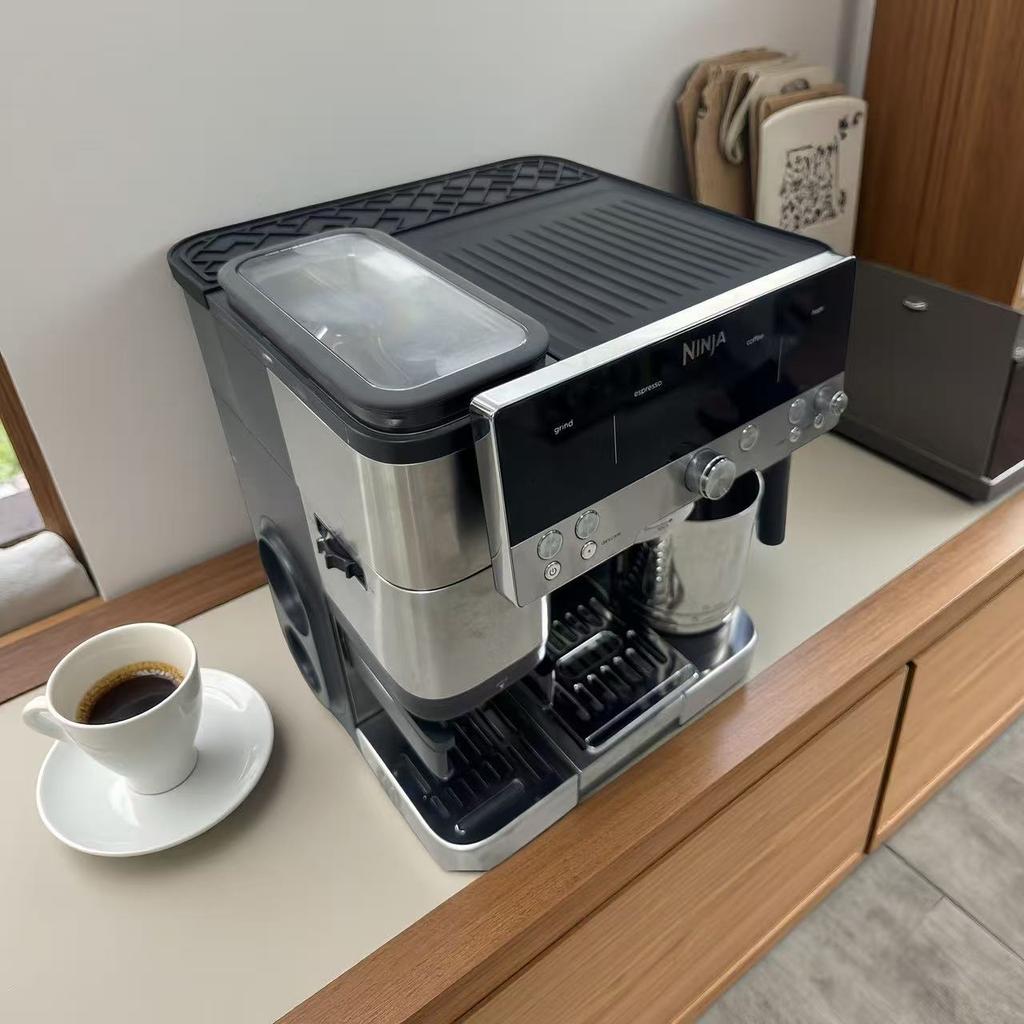 Coffee Top Mat for Ninja ES601 Luxe Espresso Coffee Machine Anti-Slip Waterproof Heat-Resistant Silicone Cover Cafe Accessories