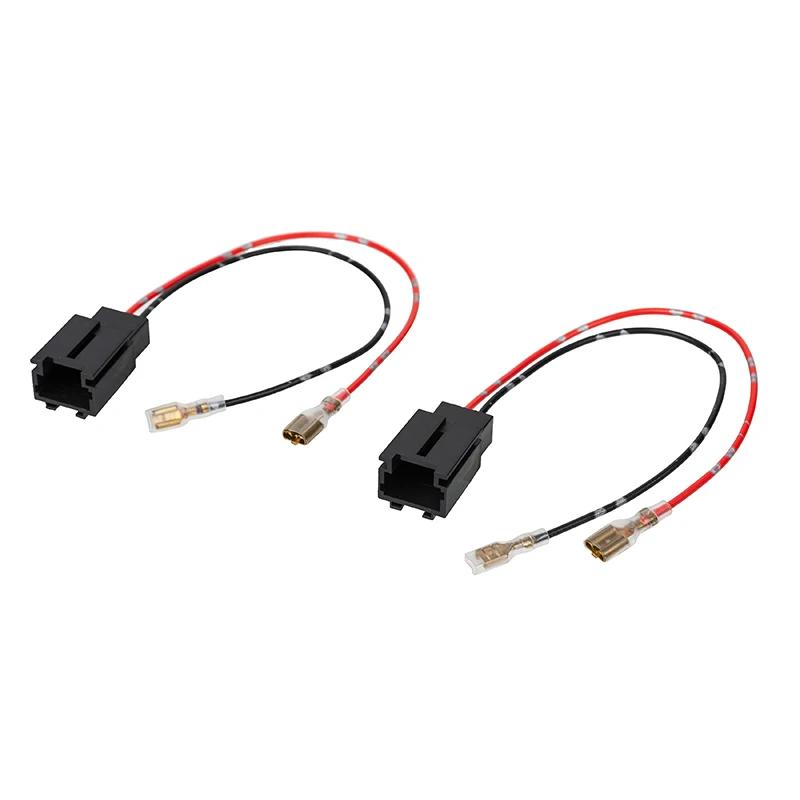 

2-контактный черный автомобильный динамик жгут проводов адаптер штекер радио стерео CD плеер кабели части подходят для Peugeot Citroen авто аксессуары