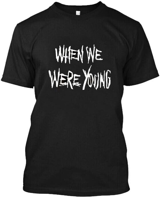 Custom we were Young Shirt for Men Women Black M чёрный