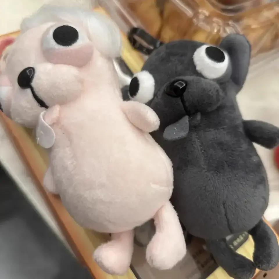 Funny Chihuahua Plush Toy Keychain Puppy Pet Stuffed Chihuahua Doll Weird Cute Realistic Plush Chihuahua Party Birthday Gift