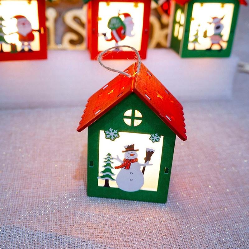 Christmas Ornaments LED Light Chalet Hotel Bar Dekorace vánočního stromu