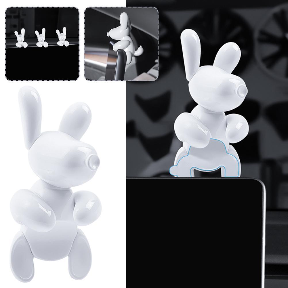 

For Model3/Y Central Control Screen Motorcycle Puppy Interior Space Decoration Mini Puppy Car Interior Accessories белый