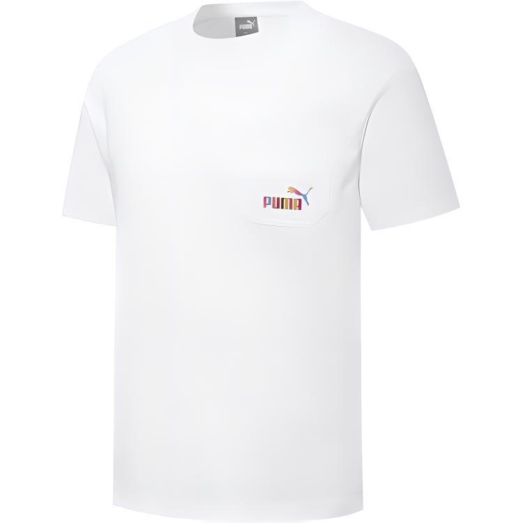 PUMA Skb Pocket Logo Tee  White  Men s 671962-02 XL