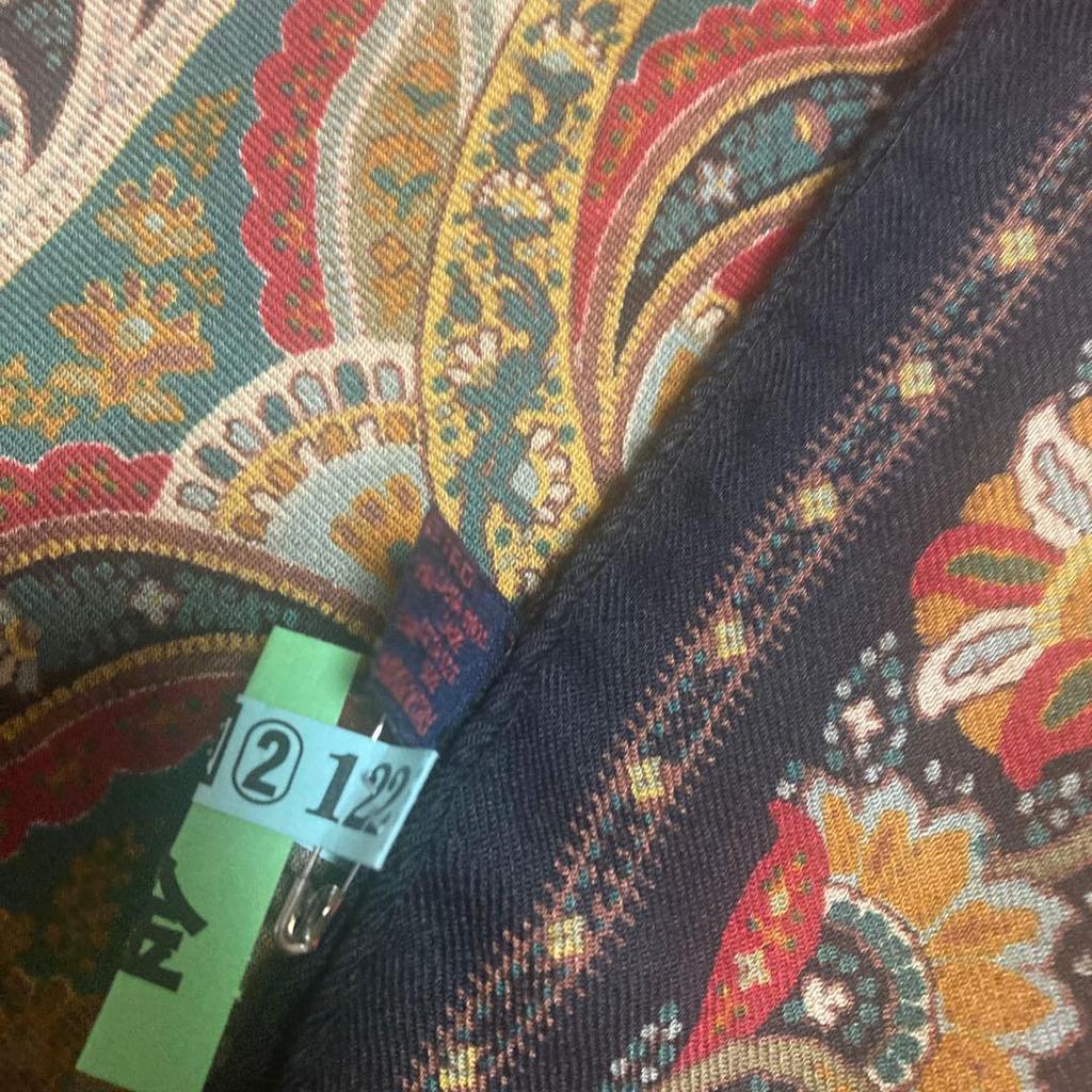Used Etro Large Stole - Christmas Colors