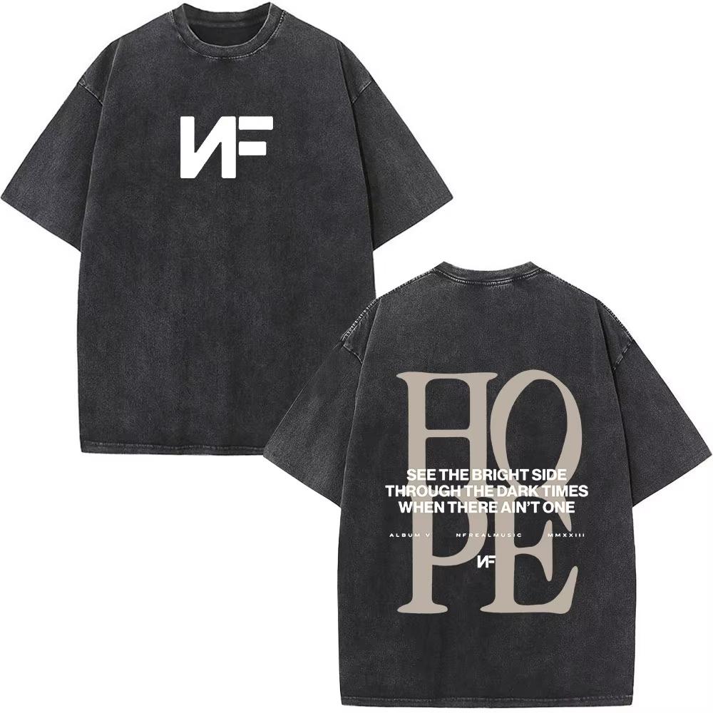 benber винтажная футболка Rapper Nf Hope Tour для мужчин, модная, винтажная, стираная, с коротким рукавом, хлопковая, повседневная футболка, подарок для фанатов S
