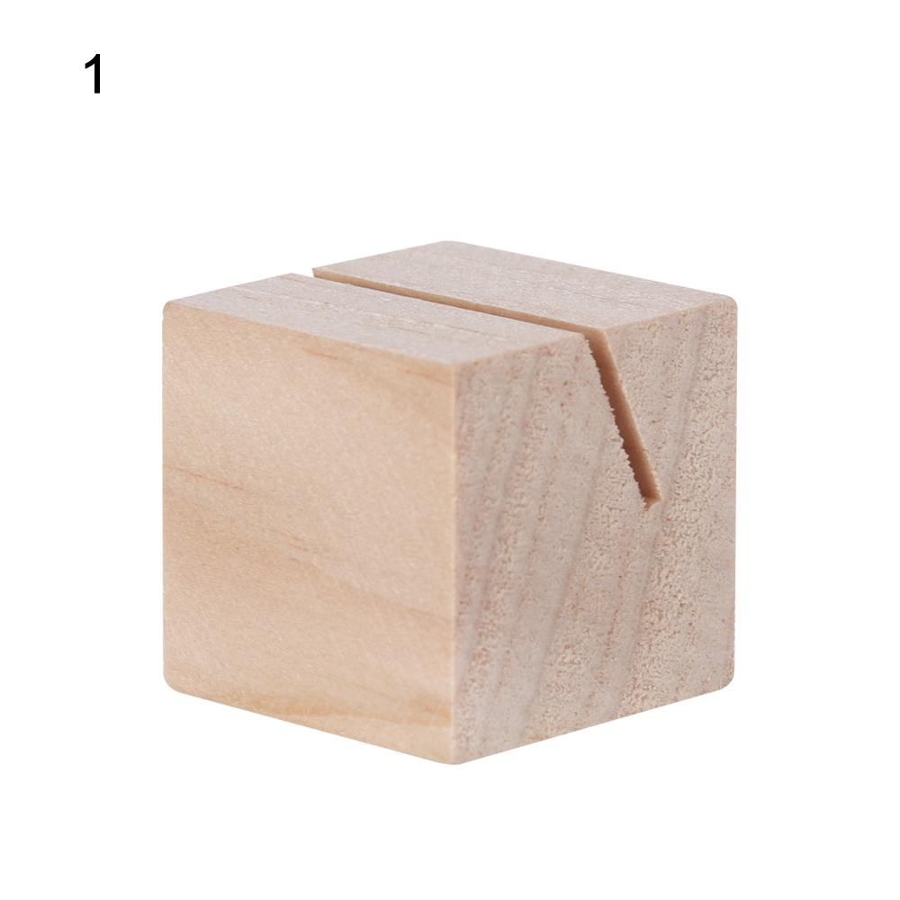 Natural Wood Notes Clips Photo Holder Paper Clamp Stand Table Numbers Holder Support Place Card Desk Card Messages Xmas Decor