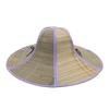 Foldable Straw Hat Fishing Sun Cap Men Women Hiking Travel Camping Sun Hats Drawstring Wide Brim Rattan Hat