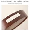 Walnut Color Food Storage Trays Round Dessert Pallet Decorate Tray Bamboo Wooden Tray  Kitchen