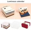 Time Piece Calendar 2027 Desk Calendar With Led Light 3D Tear-Away Calendar Paper Carving Art Memo Pad Notepad Gift For Christma