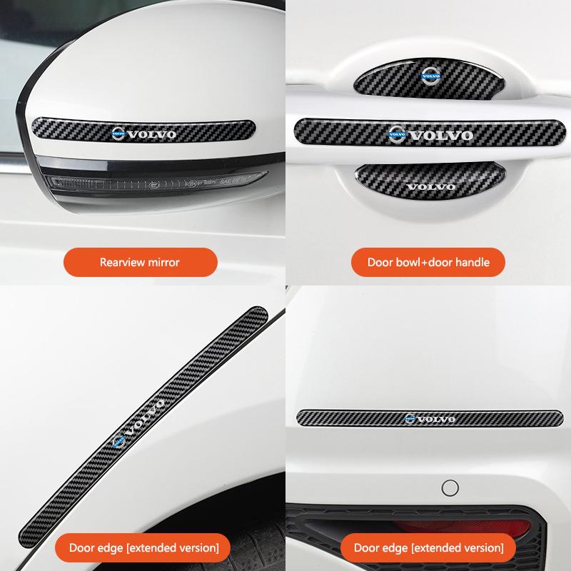 Adesivo per Auto Ciotola Maniglia Porta Adesivo Protettivo Graffi Per Volvo C40 V60 V40 XC90 S60 C30 XC60 V50 V70 S90 XC40 S80 V90 S40 S90