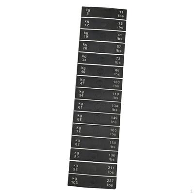 Weight Stack Labels Sticker 15 Pounds 7 Kg Increment Attachments Decal Accessories for Indoor Gym