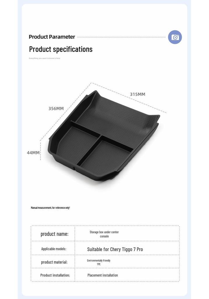 Jetour Zongheng G700 Center Console Storage Box for 2025-2026 Models
