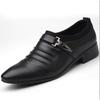 Leather Shoes Men Luxury Business Oxford  Breathable Patent Leather Formal Shoes Plus Size Man Office Wedding Flats Male Black