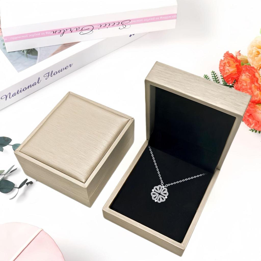 S925 Sterlingsilber Kleeblatt-Halskette - Vielseitige Mode-Schlüsselbein-Kette für Damen