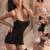 Dresses Sheer Sleepwear Sleeveless Transparent Wetlook