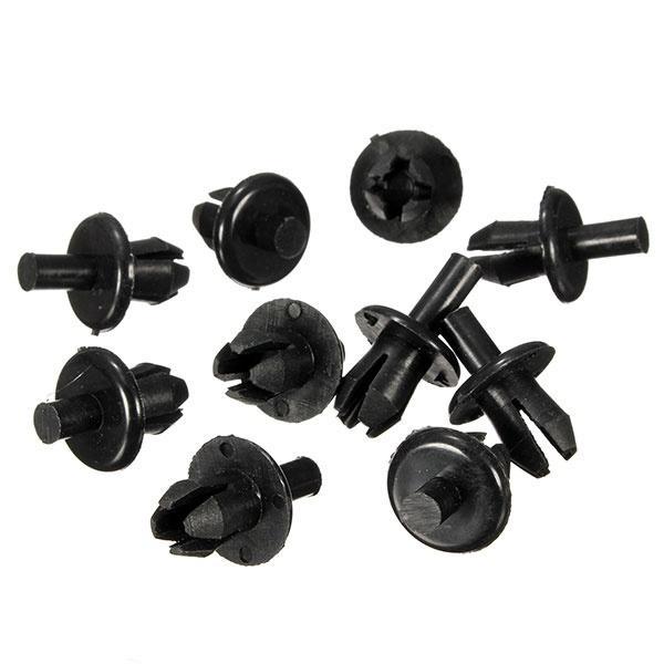 

10 шт бампер Splash Guard Пластиковая заклепка Корпус Черные пряжки