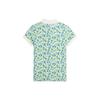 Polo Ralph Lauren Polo Shirt Ss24 Floral Print Button Short Sleeve Green Kids Tops CWPOKNIG802047-999
