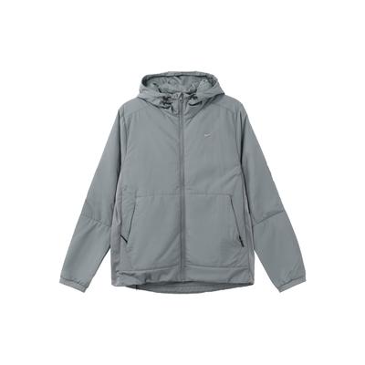 Unbegrenzte Therma-FIT Einfarbig Lässige Lauf-Warmjacke mit Kapuze für Herren Jacke Rauchgrau FB7545-084