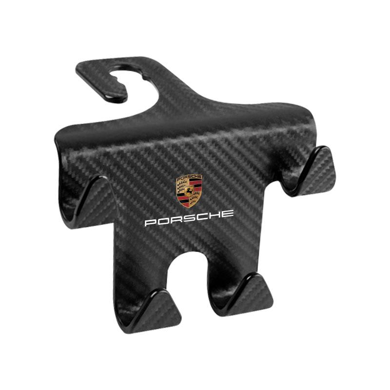 Car Seat Headrest Hook Universal Phone Holder Backseat Organizer For Porsche 911 Cayenne Panamera Macan Boxster Carrera-GT 928 944 918