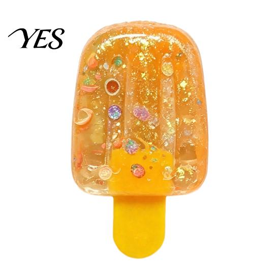Ice Stick Stress Reliever Glitter Squeeze Toy, Relief Simulation Cream Sensory TPR Ball Slow Rising Lolly Fidget Toy for Kids Adults Relaxation