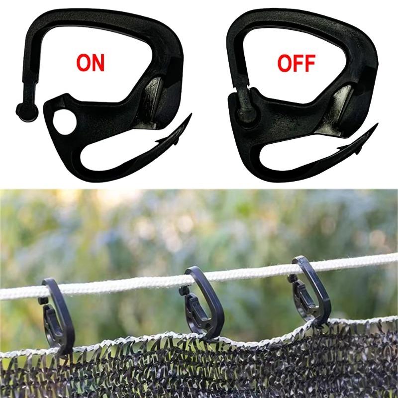 Durable Black Plastic Sunshade Cloth Clips 50pcs Durable Black Plastic Easy-to-Use Lock Greenhouse Shade Agriculture