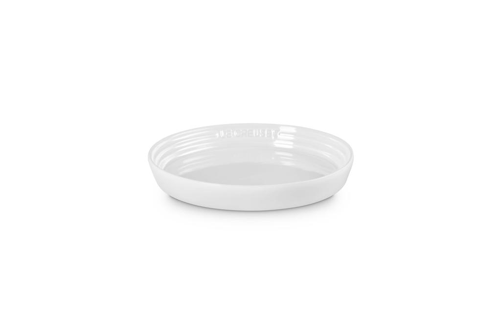 Le Creuset Neo Round Plate 17cm White luster Japonaisque Microwave Dishwasher Oven Safe