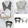 Fashion Jeweled Detachable Collar Shawl Versatile Lapel Colorful Rhinestones Collar Shawl for Dress Shirt