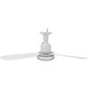 Ceiling Fan with Light and Remote 3000K 6500K Dimmable Modern Flush Mount Fan Light for Bedroom Kitchen Garage