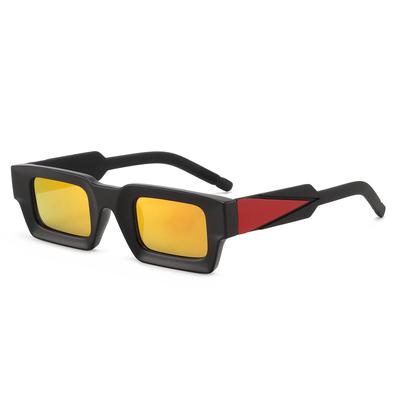 Occhiali da Sole Quadrati Retrò da Donna - Montatura Piccola, Lenti a Specchio Colorate, Stile Streetwear Europeo & Americano Versatile
