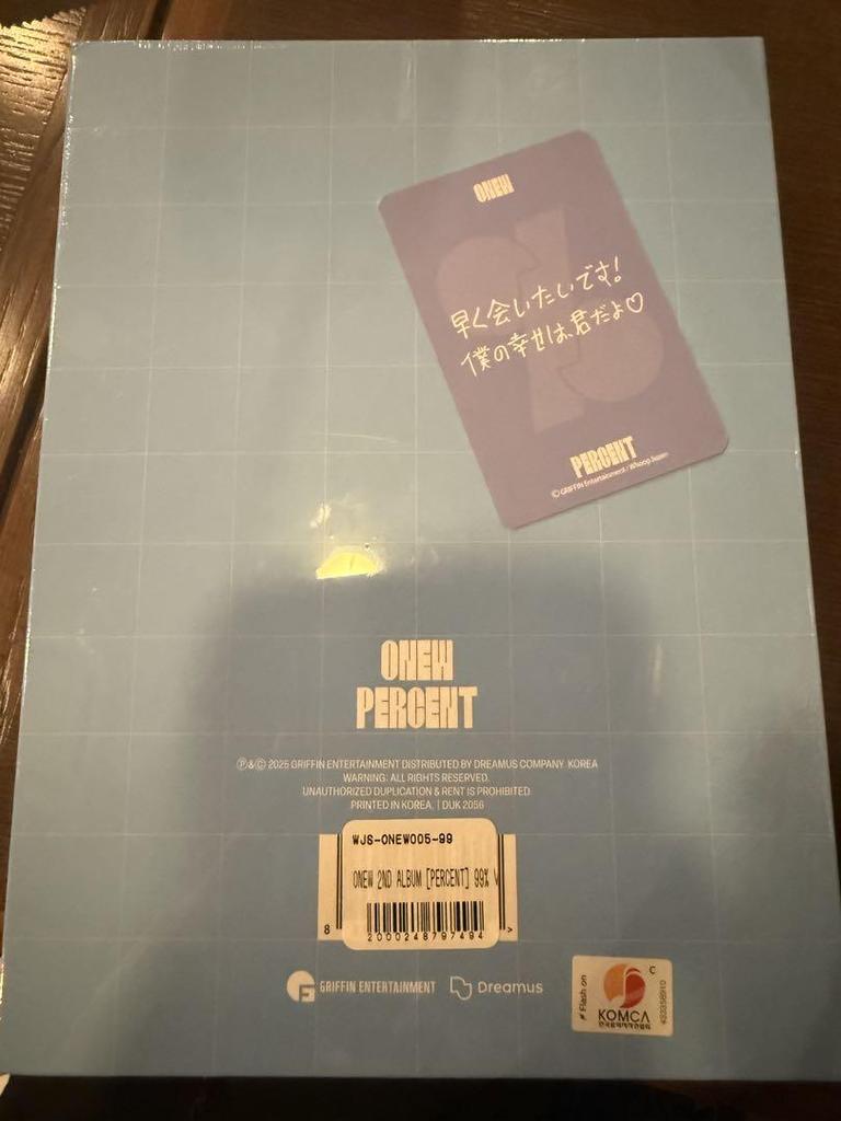 [USED] ONE W PERCENT Tokyo release event purchase trading card included