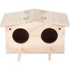 Wooden Creative Bird Nest Wooden Pet Bird Nest House Breeding Box Cage Bird Cage Accessories Parrot Swallow