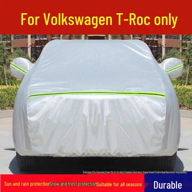 Volkswagen T-ROC Tange SUV Car Cover - Sun, Rain, and Dust Protection Thick Outerwear. Volkswagen T-ROC (Crystal Aluminum Thickened)